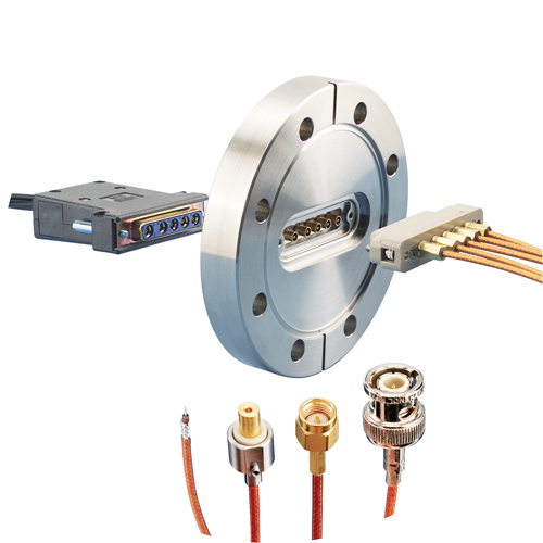 UHV Subminiature Coax-D CF Feedthroughs
