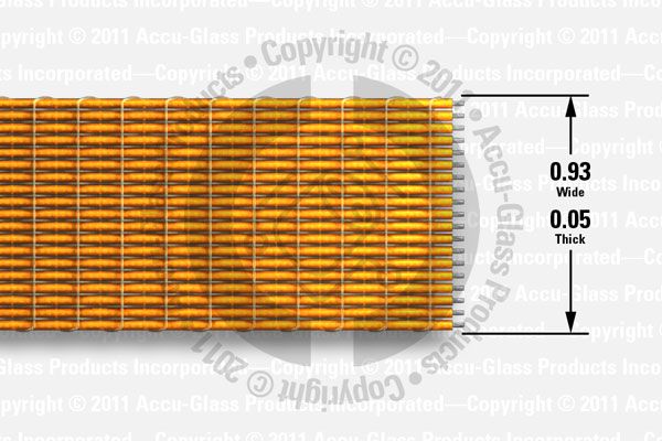 19-way Kapton-insulated ribbon cable (0.93" wide x 0.05" thick)