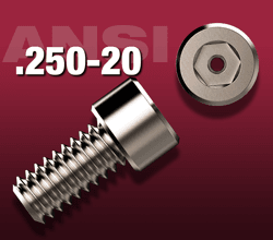 1/4-20 Vented Socket Head Cap Screws