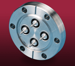 4x single-ended grounded shield BNC CF feedthrough
