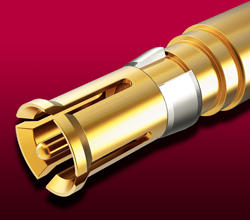 Electrical Contacts and Components Close up of TYPE: T-4 coaxial contact