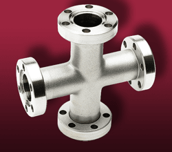 4-Way cross fittings on CF flanges