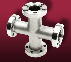 Vacuum Fittings Vacuum fittings mounted on CF flanges