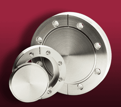 Two CF blank flanges in different styles Two CF blank flanges in different styles