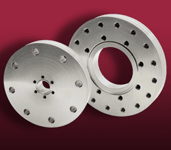 Two CF zero-length reducer flanges in different styles Two CF zero-length reducer flanges in different styles