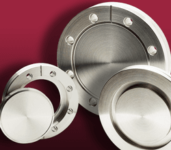2 blank CF flanges and a blank ISO flange 2 blank CF flanges and a blank ISO flange