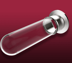 Domed, Single Flange Glass Adapters - ISO KF, LF flanged