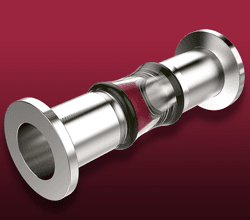 Open - Dual Flange Glass Adapters on ISO KF,LF Flanges