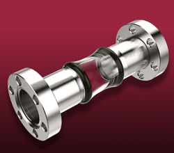 Open - Dual Flange Glass Adapters on CF Flanges