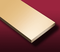 PEEK (Polyether ether ketone) bar Close up of PEEK (polyether ether ketone) bar