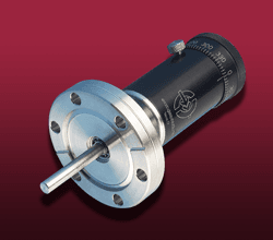 Bellows-Sealed Rotary Feedthrough Rotary feedthrough on 2.75" CF flange