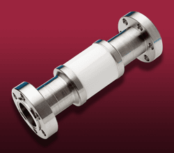 Ceramic vacuum break on two CF flanges