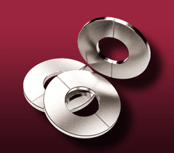 Three vented flat washers