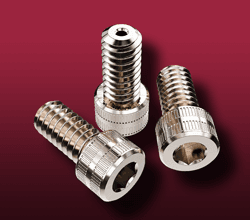 Three vented socket head cap screws