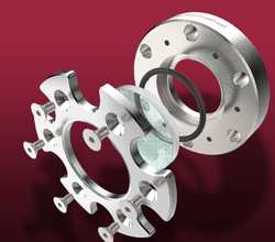 Demountable viewport on CF flange