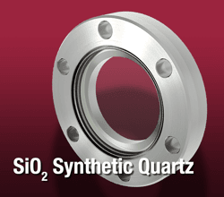 Fused Silica Viewports Fused silica viewport on CF flange