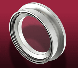 Fused silica viewport on ISO flange