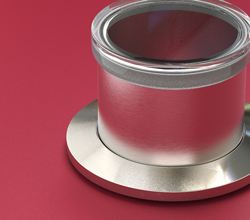 Magnetic viewport on ISO flange