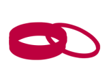 Viton Gaskets, Elastomer – High Vacuum (HV), drawing Viton Gaskets, Elastomer – High Vacuum (HV), drawing