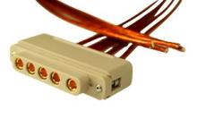 Connector to Cable - 5 Power - Female, PEEK Sub-D