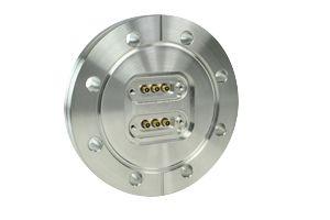 15D-3CX2-450, 6-Coax Feedthroughs on a 4.50" CF Flange