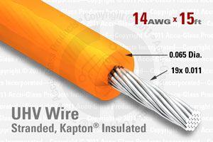 14 AWG - Stranded Core Wire - Kapton Insulated