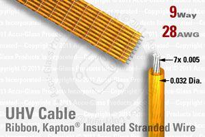 9-Way Kapton Insulated Ribbon Cable