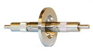 400-Micron, VIS/NIR Fiber Optic Feedthrough on an NW16 KF Flange with Male SMA 905 Connectors on Each End