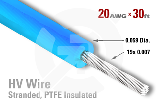 20 AWG - Stranded Core Wire - PTFE Insulated