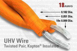 18 AWG - Twisted Pair Cable - Kapton Insulated