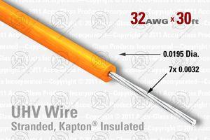 32 AWG - Stranded Core Wire - Kapton Insulated