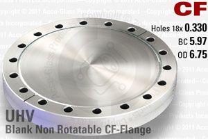 6.75" CF Conflat® Blank Flange