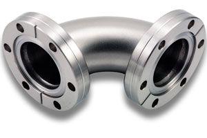 2.75" CF Flanged - 90º Radius Elbow