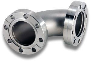 3.38" CF Flanged - 90º Radius Elbow